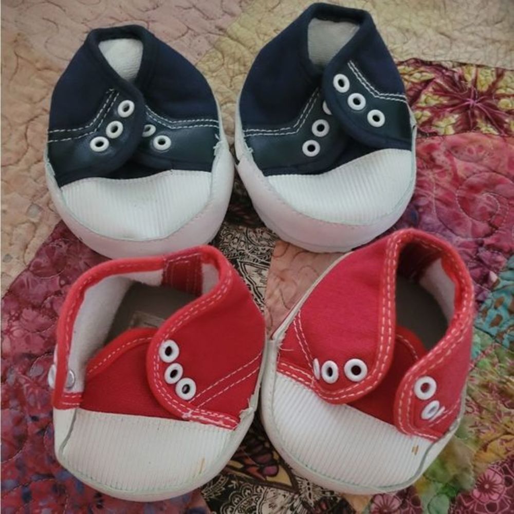 Two Pairs of Build a bear tennis shoes